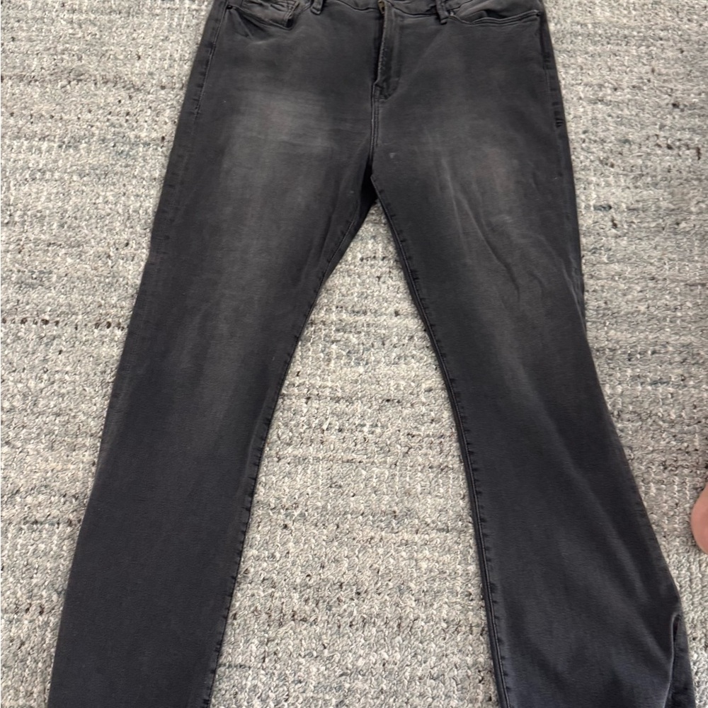 Women's Frame Black Le Crop Mini Boot Jeans Sz 32